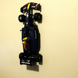 Ultimate Display Solution wall mount display for Lego full size Formula 1 Cars