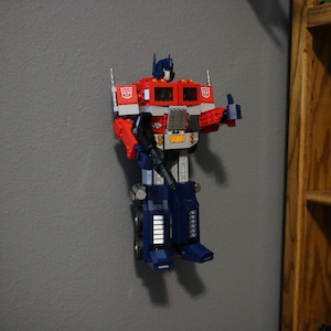Ultimate Display Solutions wall mount display for Lego 10302 Optimus Prime