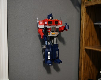Ultimate Display Solutions wall mount display for Lego 10302 Optimus Prime