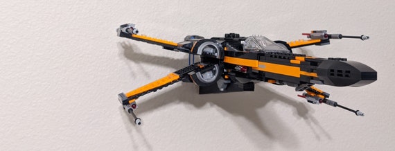 Ultimate Display Solutions Wall Mount Display for Lego X-wing Non UCS  75301, 75273, 75218, 75102, 75149, 9493, 7140 