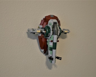 Ultimate Display Solutions wall mount display for Lego 75312 Boba Fett's Starship (Slave 1)