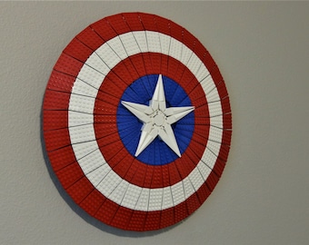 Ultimate Display Solutions wall mount display for Lego 76262 Captain America's Shield