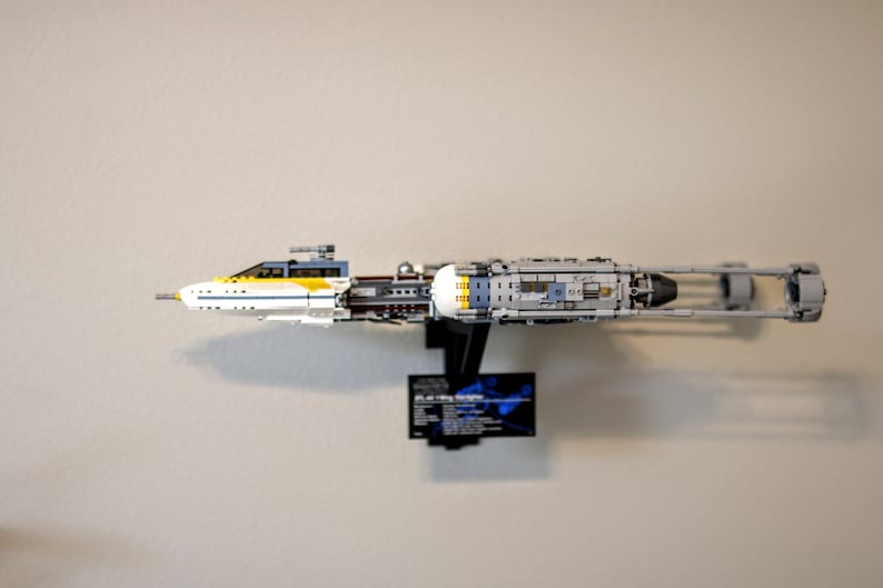 Ultimate Display Solutions wall mount display for Lego UCS 75095 Tie Fighter and 75181 Y-wing 10240 X-wing