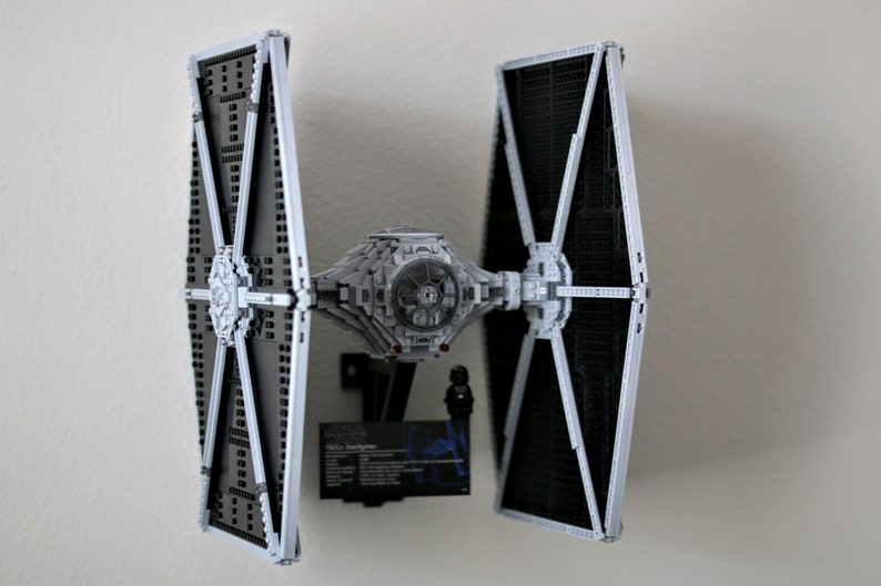 Ultimate Display Solutions wall mount display for Lego UCS 75095 Tie Fighter and 75181 Y-wing 10240 X-wing