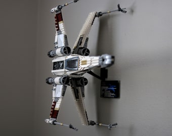 Ultimate Display Solutions wall display for Ultimate Collector Series Lego 75355/10240 Xwing, 75181 Ywing, 75144 speeder, and 75275 Awing