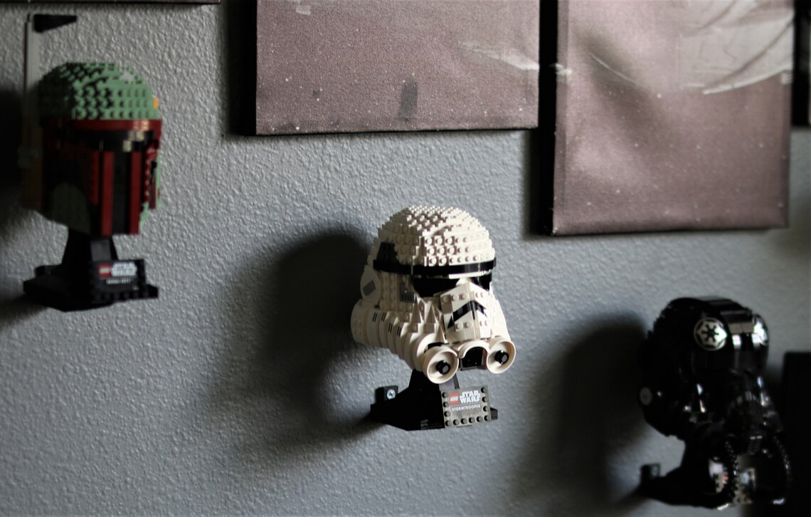 Ultimate Display Wall Mount Display for All Lego Helmets Boba Etsy