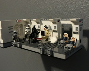 Ultimate Display Solutions wandmontagedisplay voor Lego 75387 Aan boord van de Tantive IV