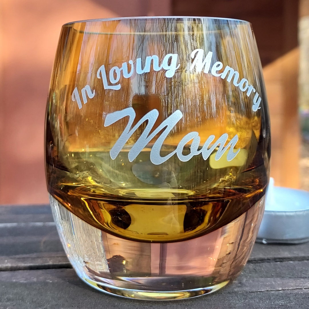In Loving Memory Tea Light Remembrance Candle, Glow Through Tea Light