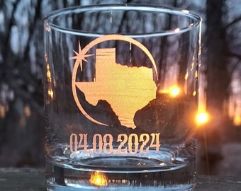 Texas solar eclipse gift, total eclipse whiskey gift , path of totality gift, eclipse wedding party, April 8 bourbon, Sustainable living