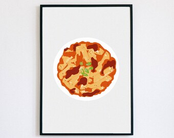 Korean Tteockbokki Digital Print