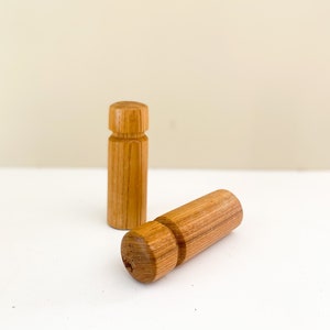 Wood Salt and Pepper Shakers