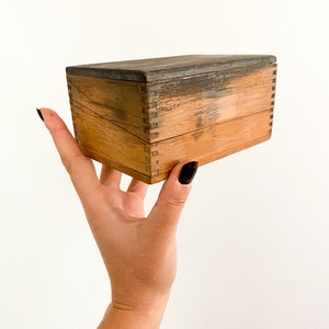 Wood Trinket Box, Wood Recipe Box
