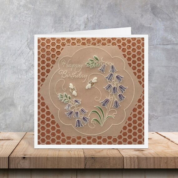 Bees and Bluebells Birthday | Greeting Card Bees and Bluebells Birthday | Greeting Card