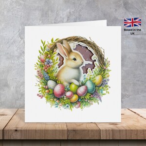 Osterhase Karte | Osterkarten | Geschichtete Osterkarten | Osterei Karten | Tier Osterkarten | Osterkarten | Geschichtete Karten