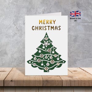Biglietti di Natale a strati 5x7” / Biglietti di Natale metallizzati / Biglietti di Natale a strati / Biglietti di Natale unici