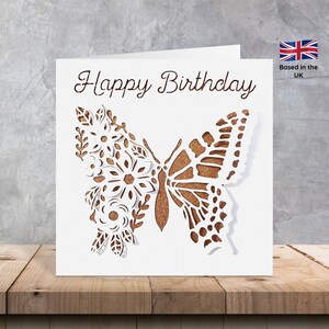 Cartes florales papillon pop-up | pop-up cartes d'anniversaire | pop-up papillon | fleurs pop-up | Cartes pop-up 3D pour elle