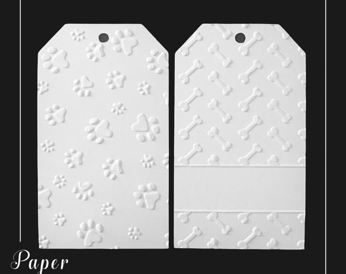 Printable Paw Print Dog Bone Gift Tags, Dog Lover Gift Tags, Digital ...