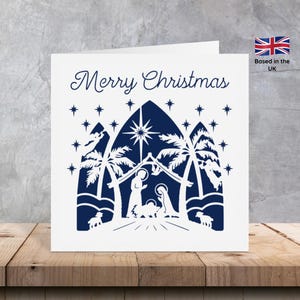 Handmade Nativity Scene Christmas Cards / intricate Christmas cards / unique Christmas cards/ nativity cards