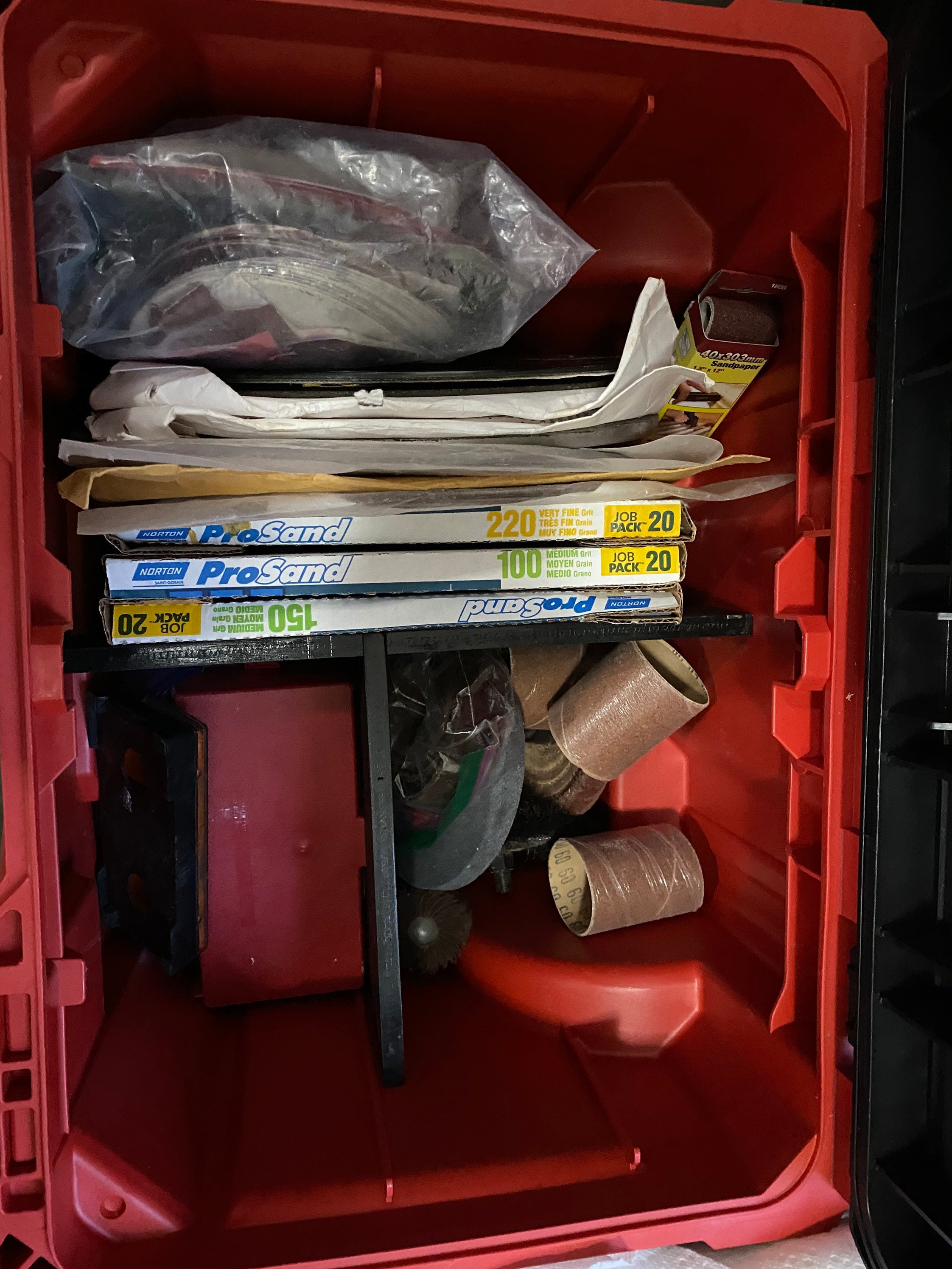 Rolling Packout Toolbox Divider Black Etsy