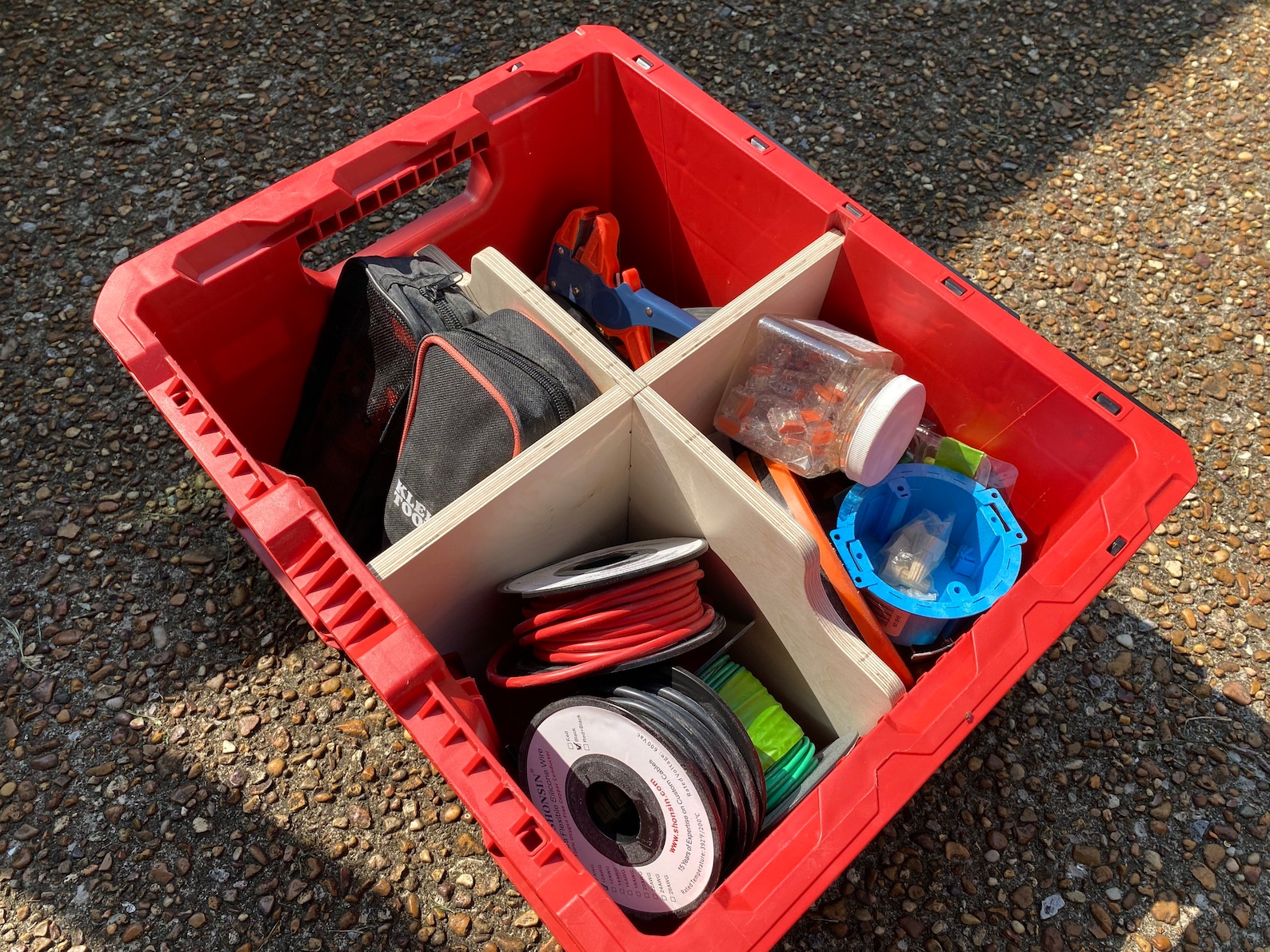 Four Section Packout Crate Divider for One Crate Etsy