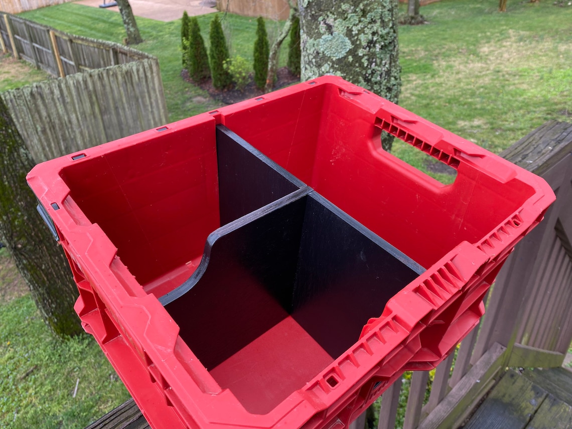 2 Black Packout Crate Dividers for Two Crates Etsy