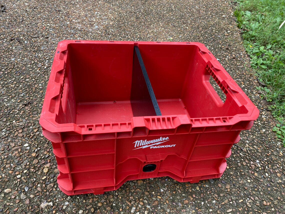 One Packout Crate Divider Black Etsy