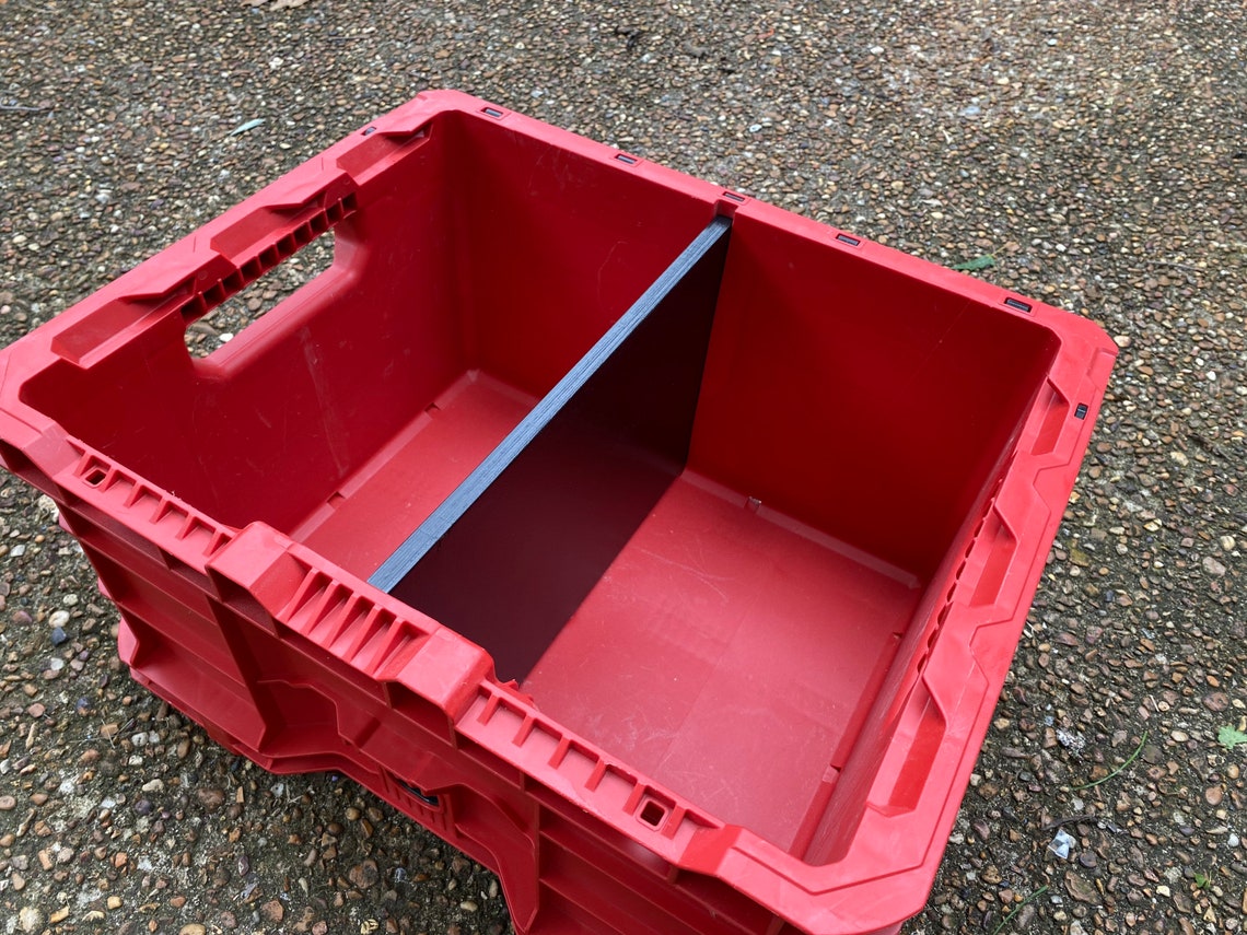 One Packout Crate Divider Black Etsy