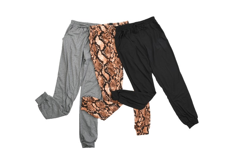 womens joggers with elastic ankles