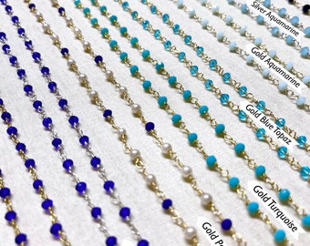 Gemstone Glasses Lanyard, Mask Chain, Mask Chain, Holder, Gorgeous, Dainty, Elegant, Convertible, Multi Use, Custom Sz, Gold + Silver Plated