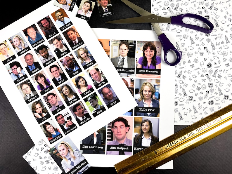 The Office Printable Guess Who SUPER FAN EDITION instant | Etsy