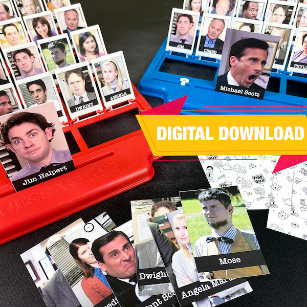 The Office Printable Guess Who - SUPER FAN EDITION (instant download)