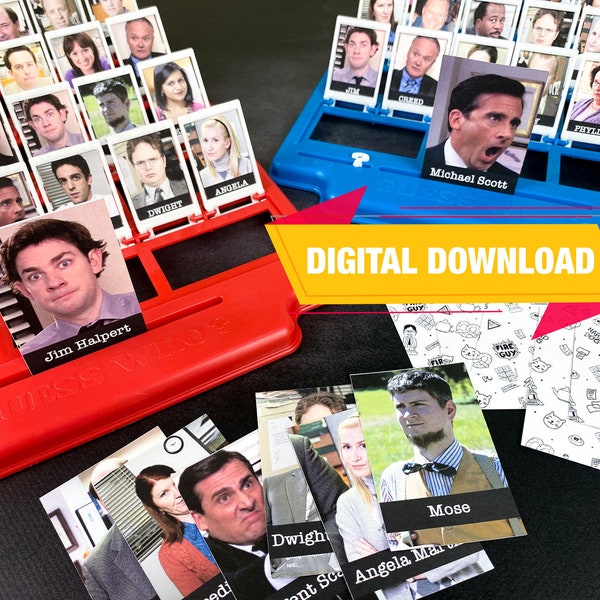 The Office Imprimible Guess Who - SUPER FAN EDITION (descarga instantánea)