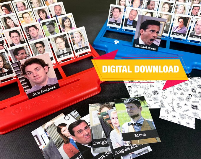 The Office Printable Guess Who - SUPER FAN EDITION (instant Download ...