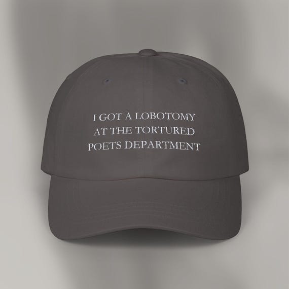 Lobotomy at the Tortured Poets Department Dad Hat - Etsy display picture 2
