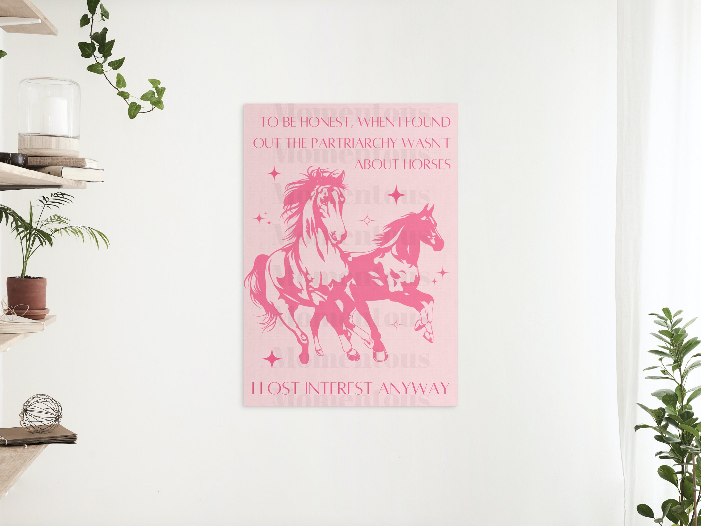 Barbie patriarchy and Horses Digital Print Download PINK Digital