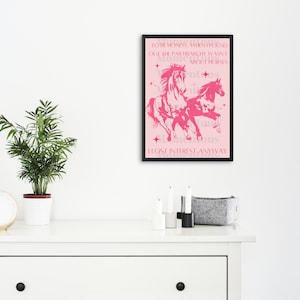 Barbie patriarchy and Horses Digital Print Download PINK Digital