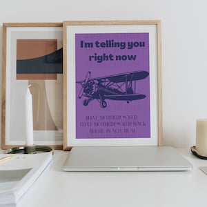 TikTok Sound "Not Real" Lila Kunstdruck | Social Media Poster (Digitaler Download)