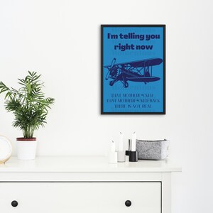 TikTok Sound "Not Real" Kunstdruck | Flugzeug Poster (Digital Download)
