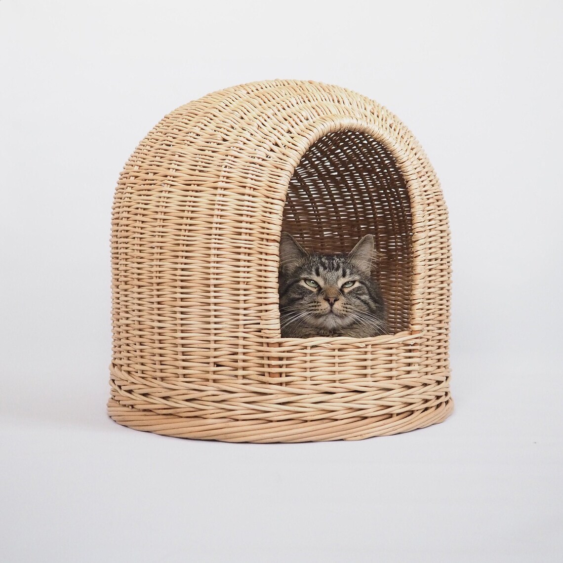 Wicker cat house Cat Furniture Pet house Cat Cave Cat Etsy