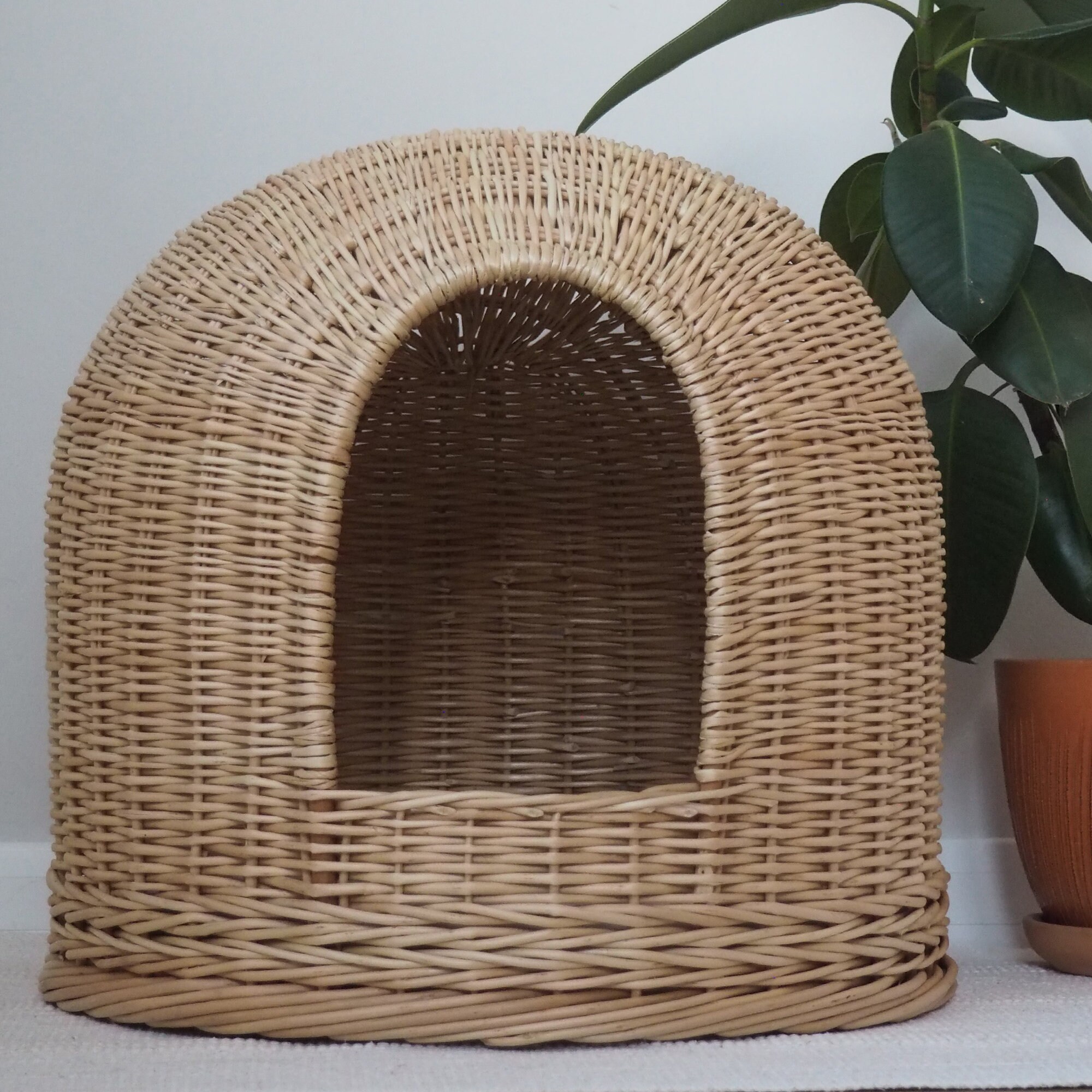 Wicker cat house Cat Furniture Pet house Cat Cave Cat Etsy