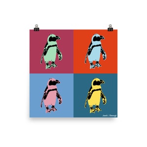 Pingwin z Galapagos - plakat
