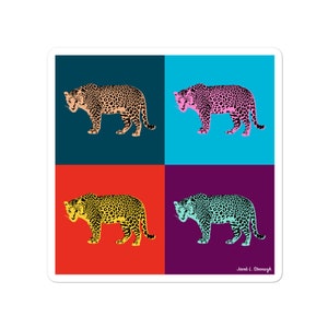 Amur leopard - vinyl stickers