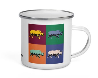 Black rhino - camper mug