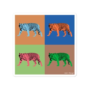 Sunda tiger - vinyl sticker