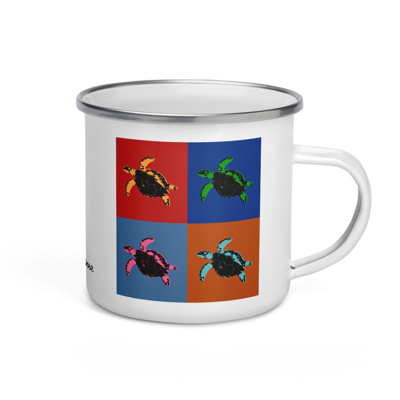 Hawksbill turtle  camper mug image 1
