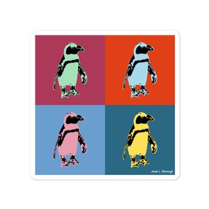 Pingwin z Galapagos - naklejki winylowe