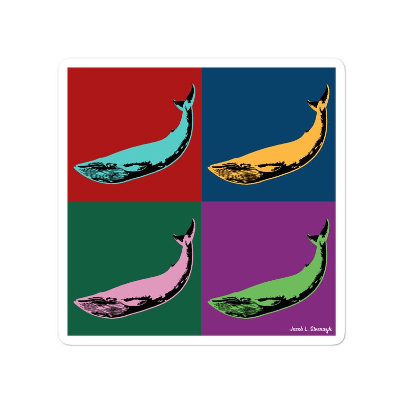 Blue whale  vinyl sticker image 1
