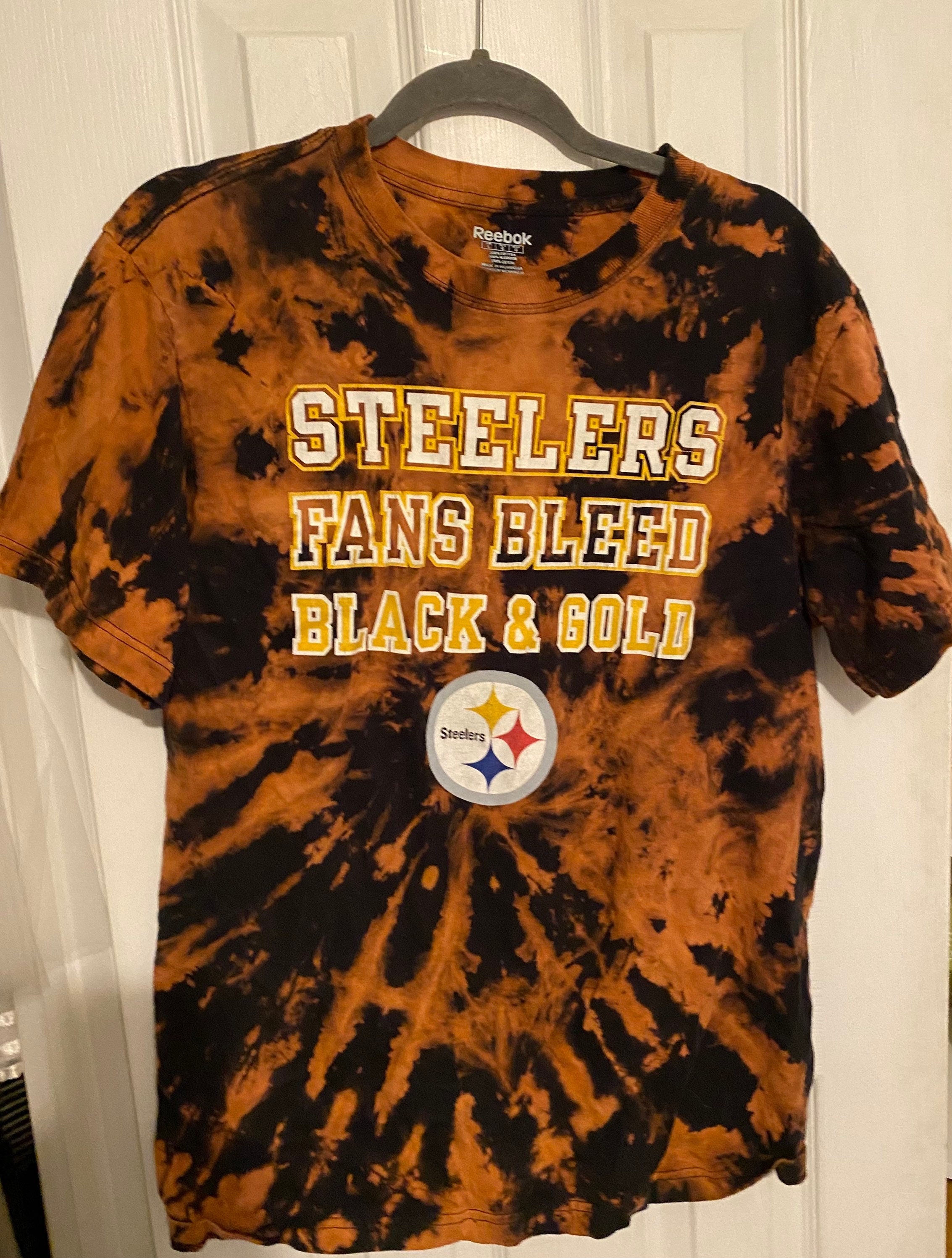 Pittsburgh Steelers Bleached T-shirt | Etsy