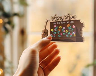 Pegatina para piano "Larga vida a toda la magia que creamos"