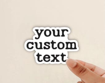 Pegatinas de vinilo impermeables personalizadas: logotipo, foto o texto personalizados